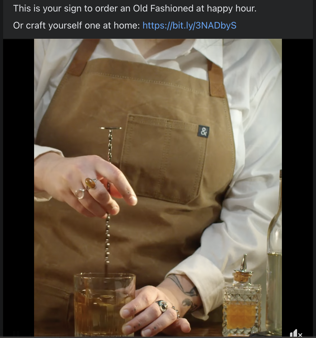 OHLQ Old Fashioned cocktail tutorial video